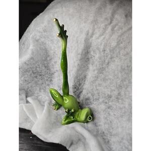 Yoga Frog Standing Figurine - 4.1/4" W. x 7.1/2" H.